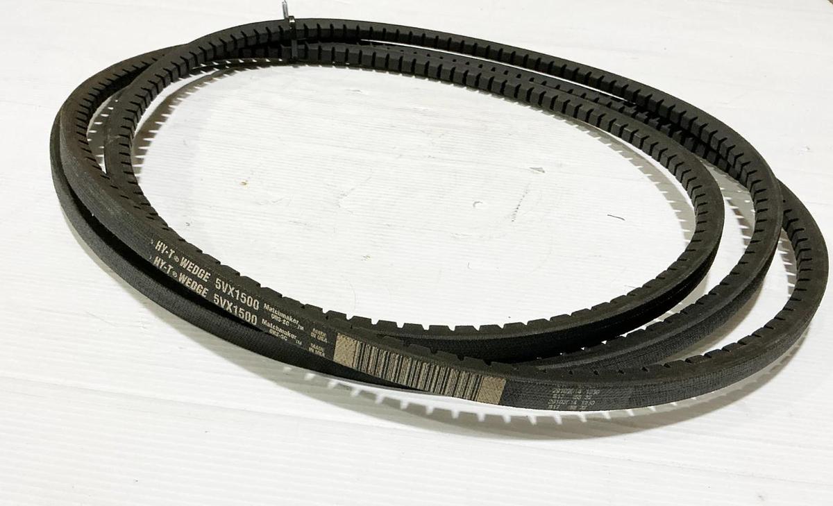 New 5VX1500 Cogged V-Belt 150" OD 0.62 WIdth 1 Rib - No Box