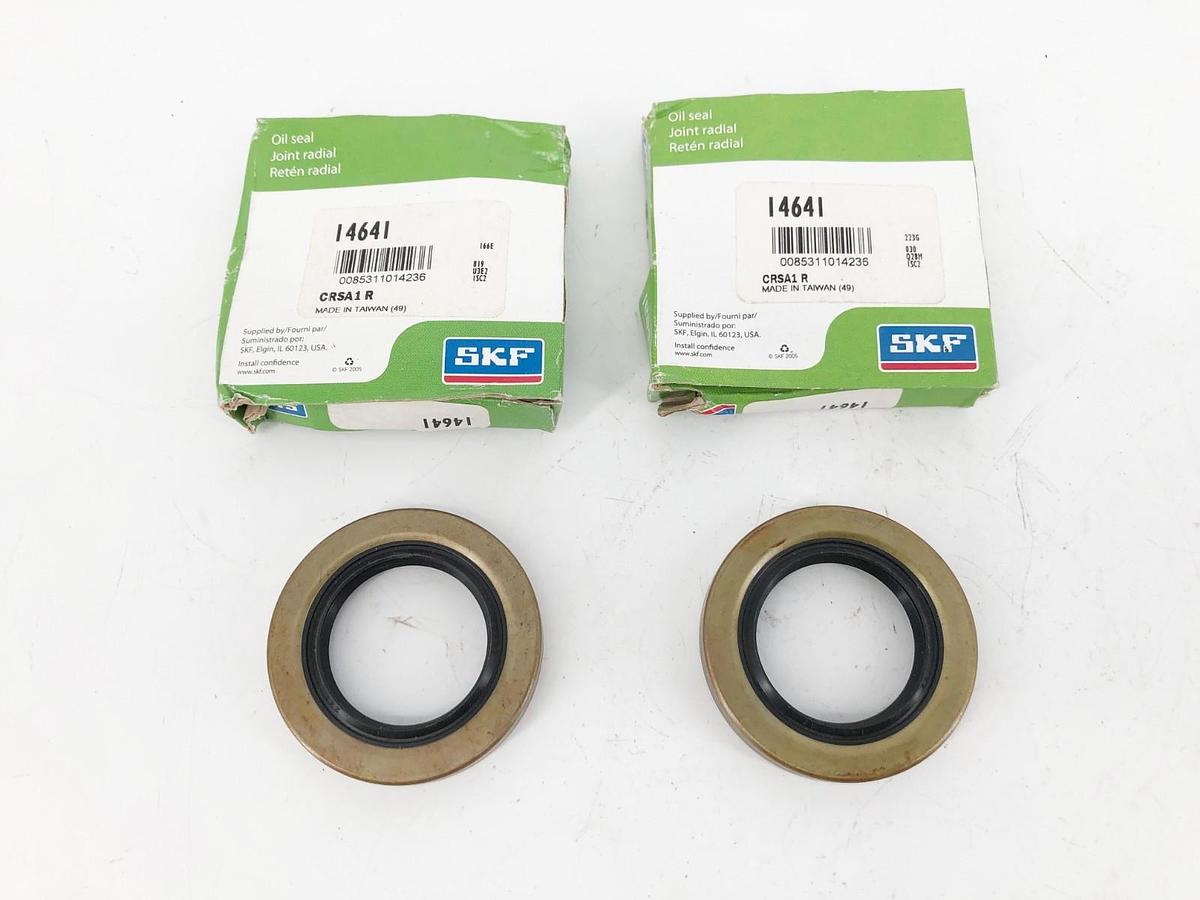 Lot of 2 New SKF 14641 Oil Seals 1.5" x 2.3" x 0.375"