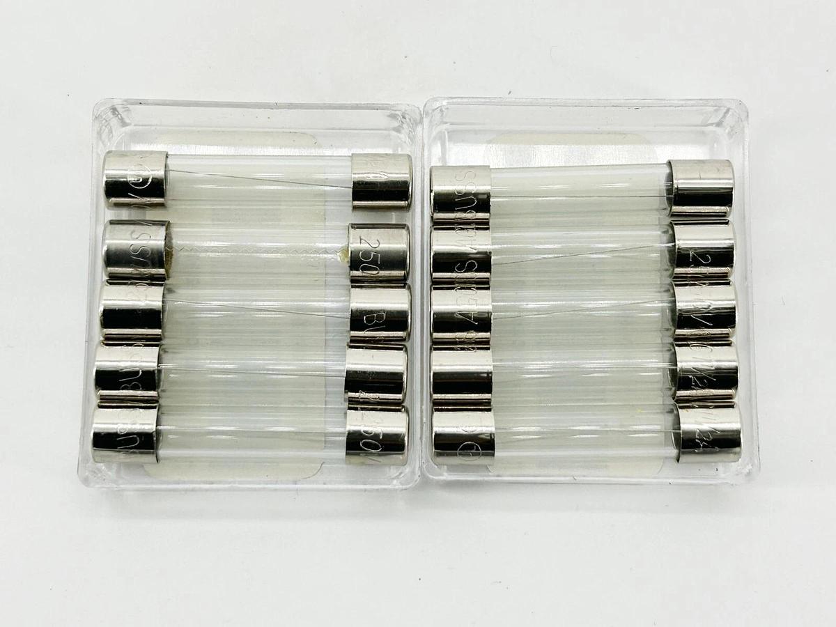 New Lot of 10 Bussmann AGC-1-1/2-R Fuse 100A 250V