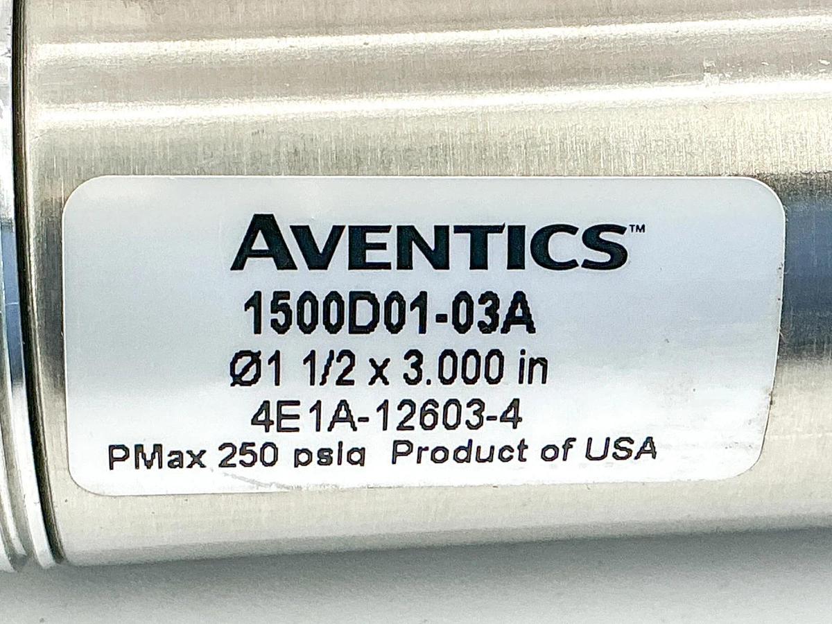 New Aventics 1500D01-03A Pneumatic Cylinder 1-1/2X3.00" 4E1A-12603-4 - No Box