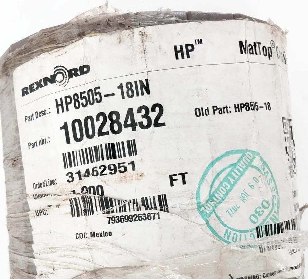 New Rexnord HP8505-18 MatTop Chain 10028432 5 FT - No Box