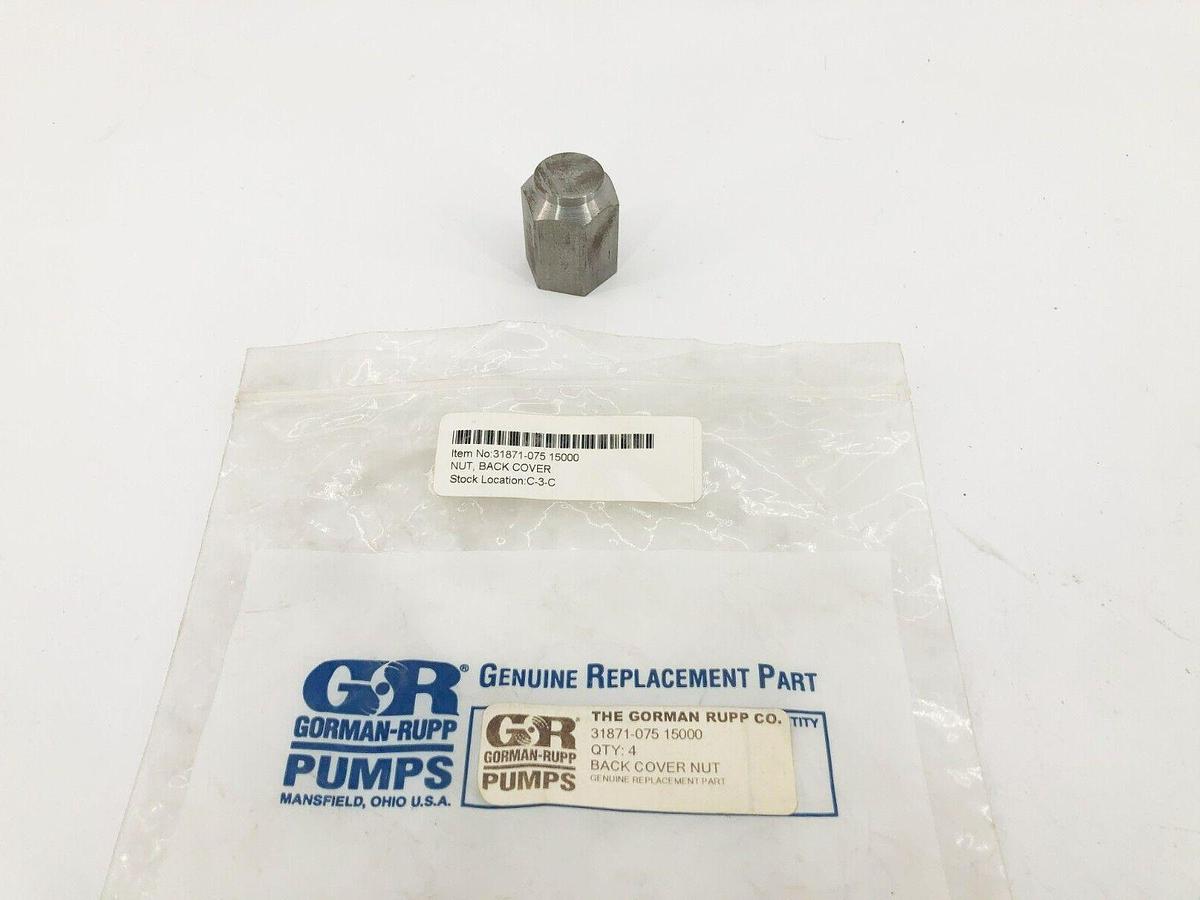 New Gorman Rupp 31871-075 15000 Back Cover Nut