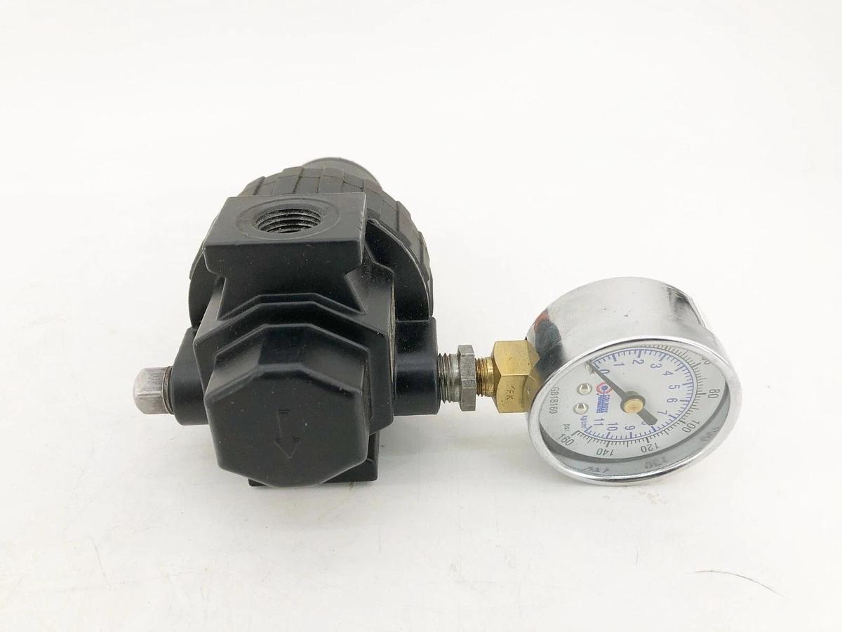 Used Parker 06R213AC Regulator Valve With Gauge 250 PSI 175F
