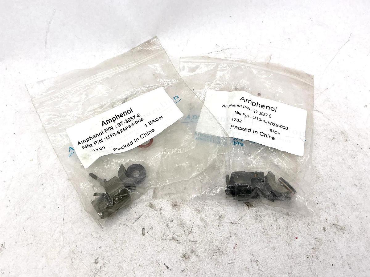Lot of 2 New 97-3057-6 Cable Clamp Connector U10-825939-006
