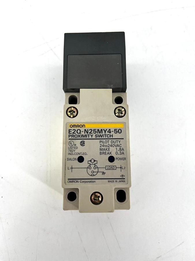 New Omron E2Q-N25MY4-50 Proximity Switch Pilot Duty 24-240VAC