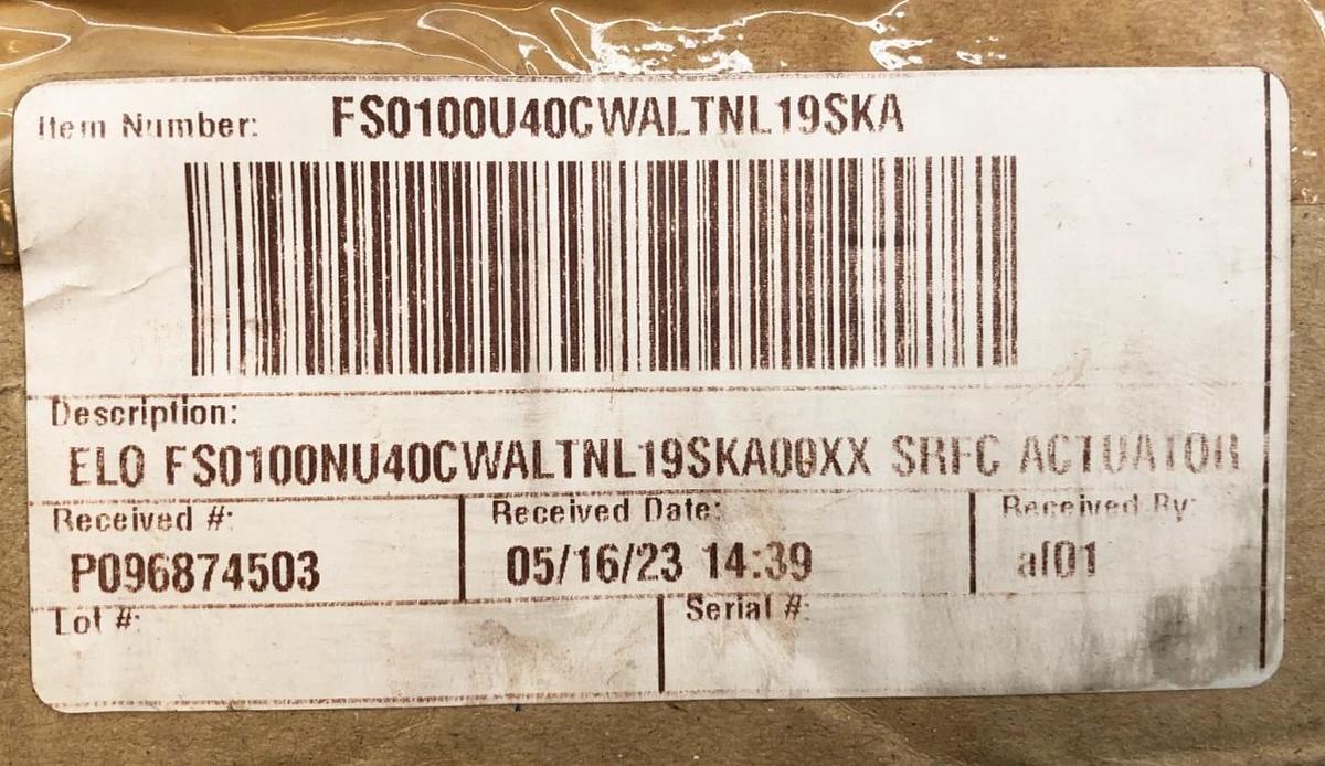 New EL-O-Matic FS0100-NU40CWALTN-L19SKA-00XX Actuator VA001-346-39