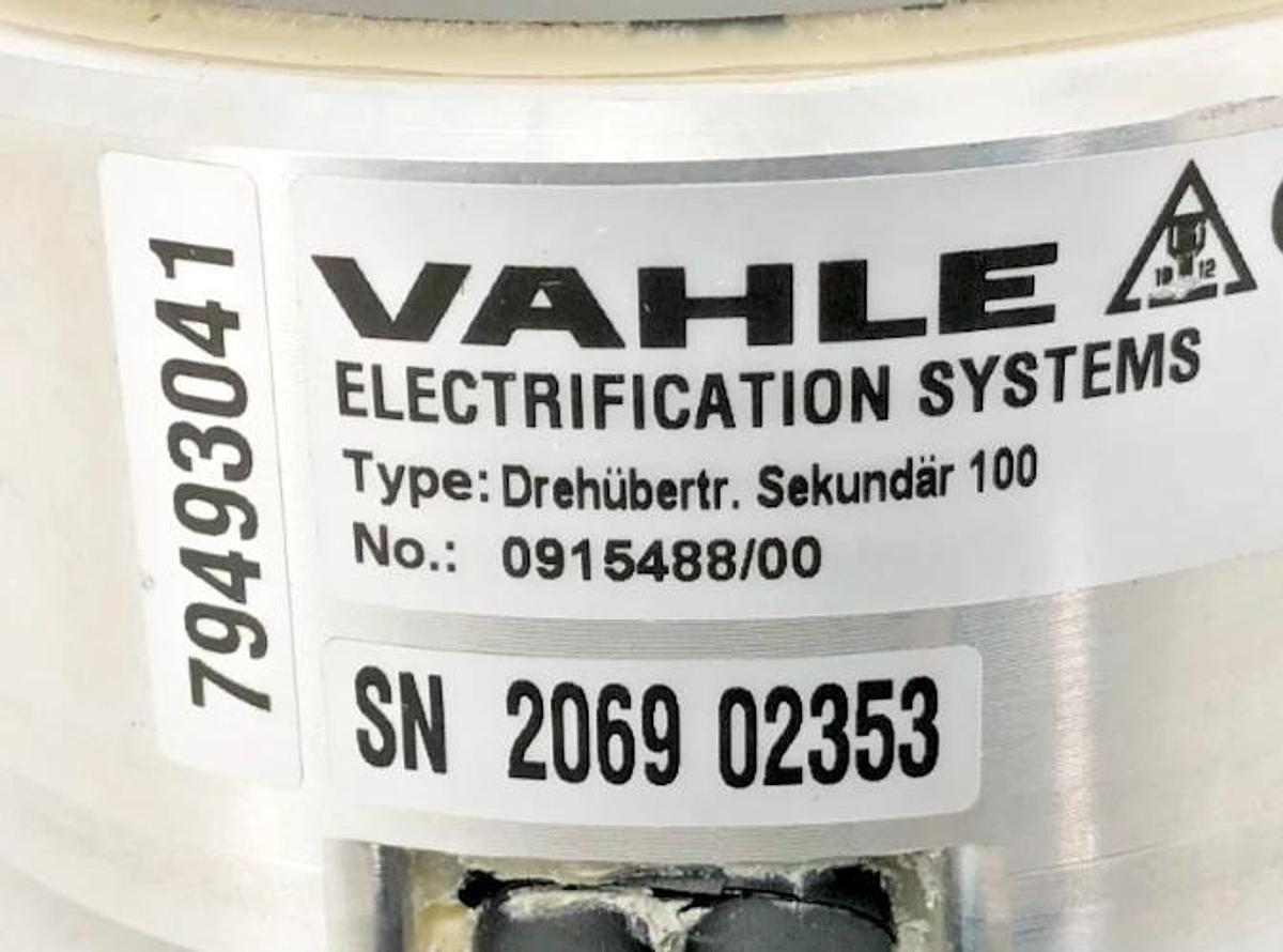 New Vahle 79493041 Rotary Transformer Secondary 100 0915488/00 - No Box