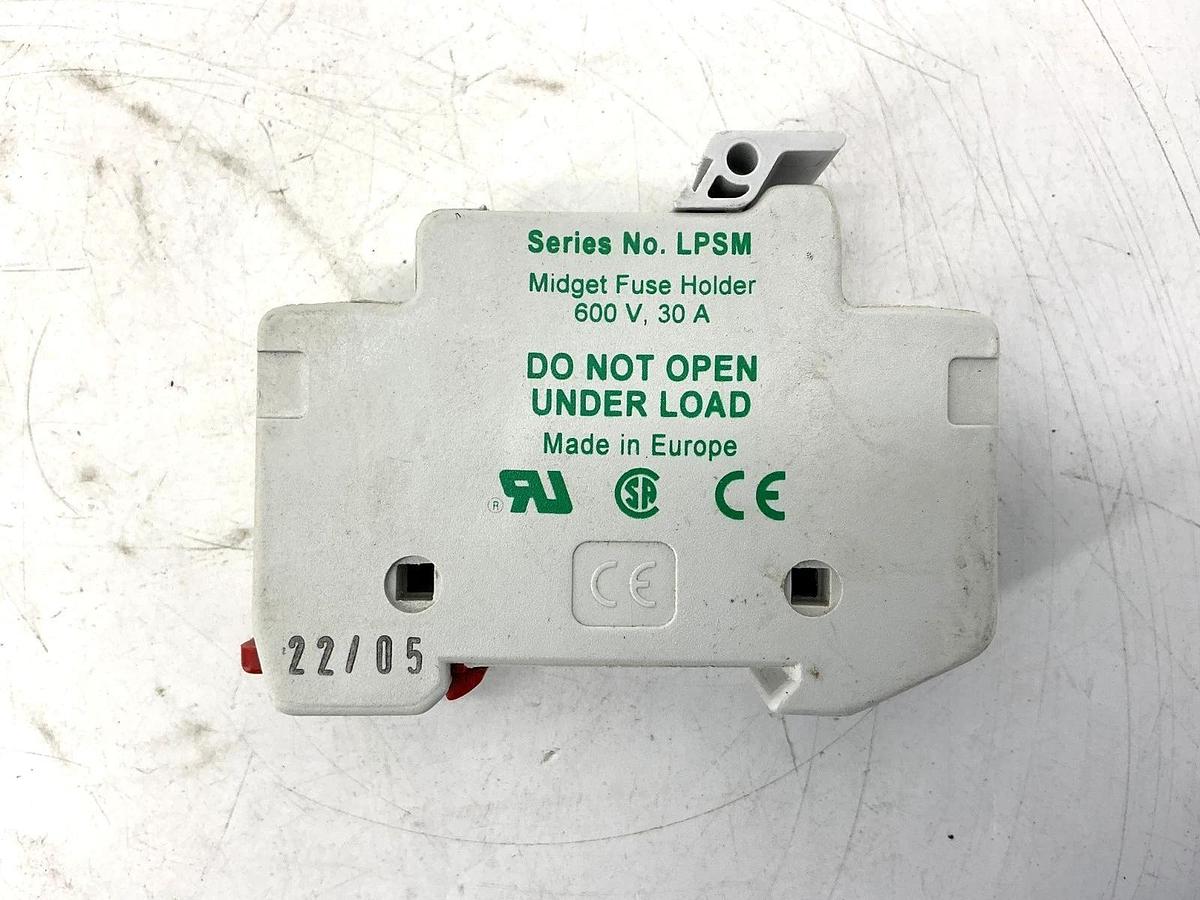 Used Lot of 3 Littelfuse LPSM30A Ser LPSM Fuse Holder POWR-SAFE 30A 600V