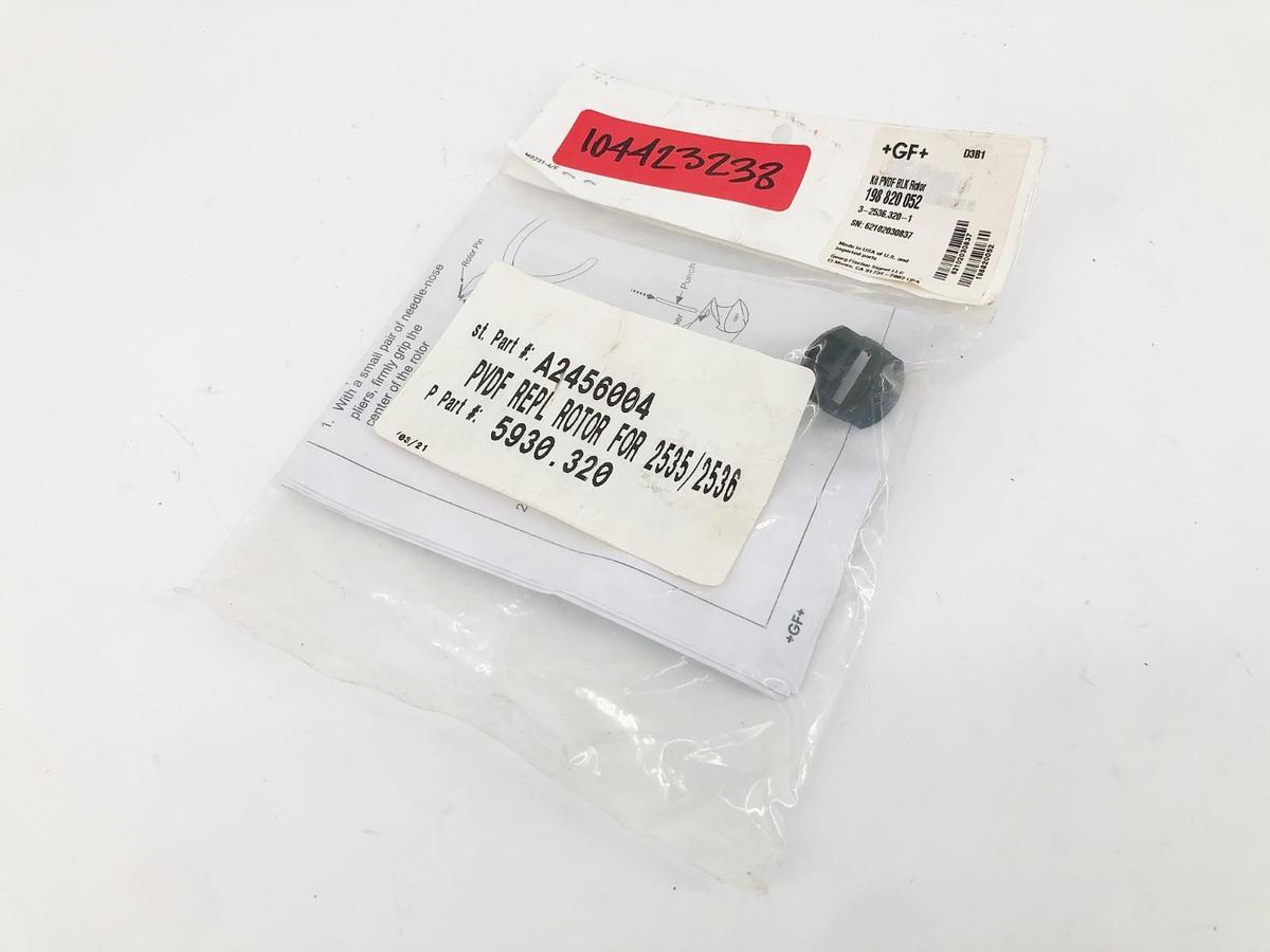 New GF Signet 3-2536.320-1 Rotor for 2535/2536 PVDF Black 198 820 052