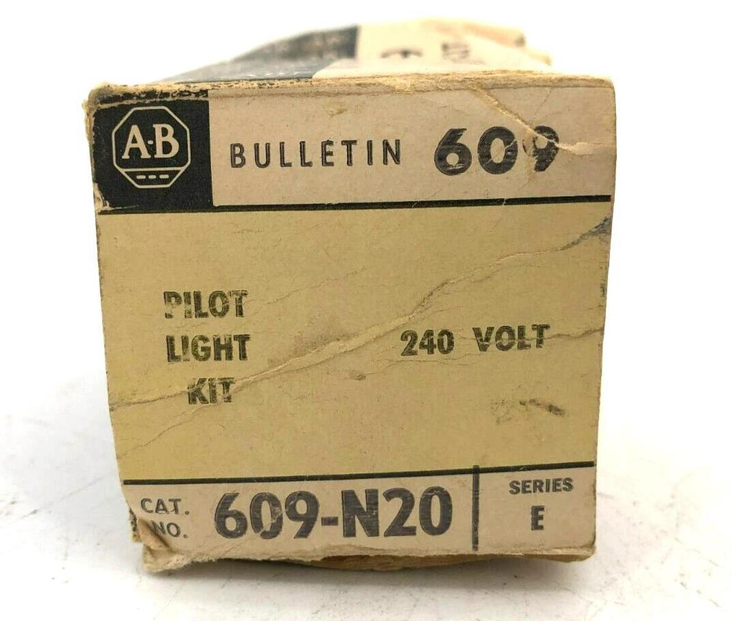 New Allen Bradley 609-N20 Ser. E Pilot Light Kit 240V