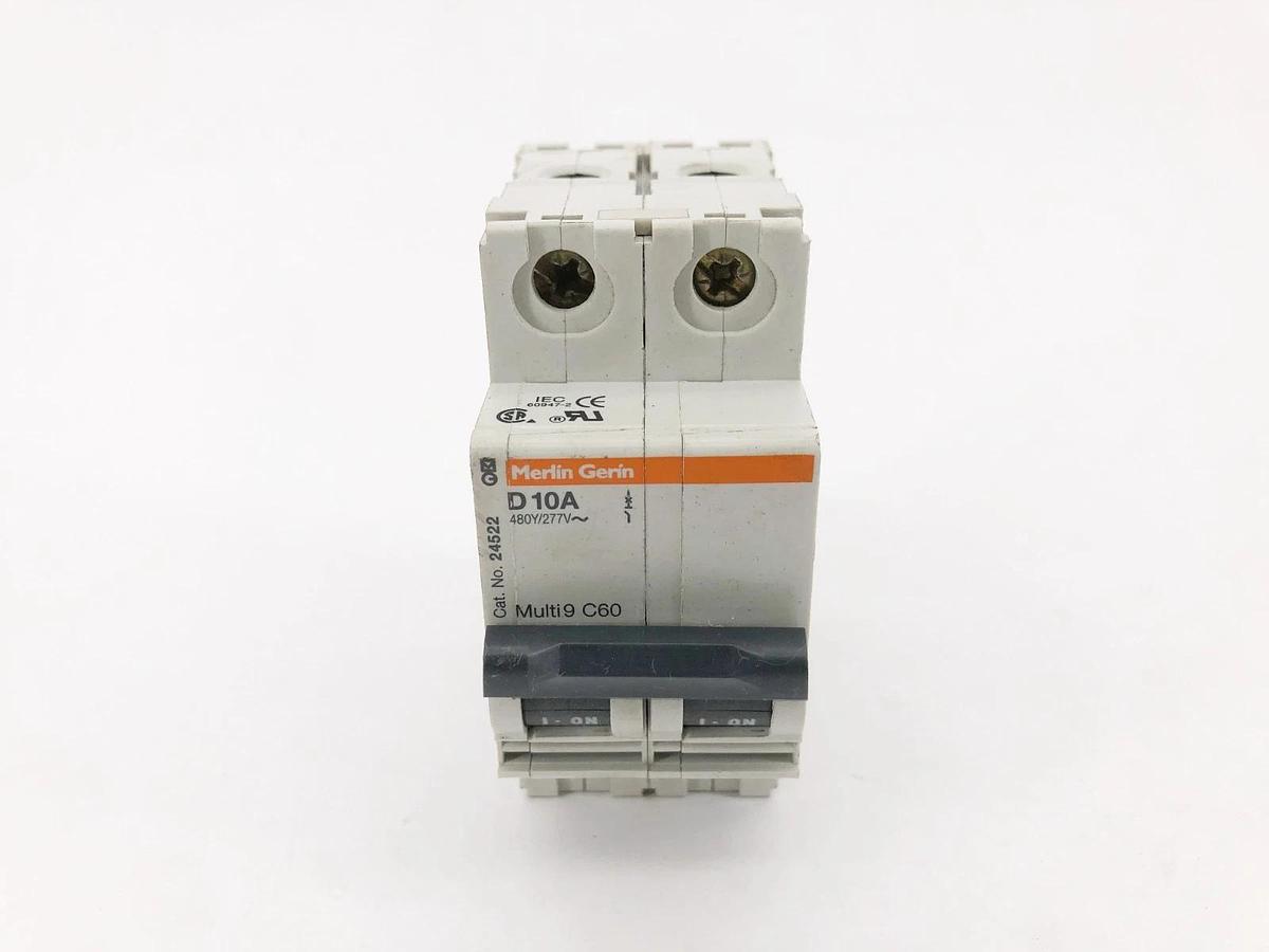 New Merlin Gerin D10A Circuit Breaker 480Y/277V 24522 Multi9 C60