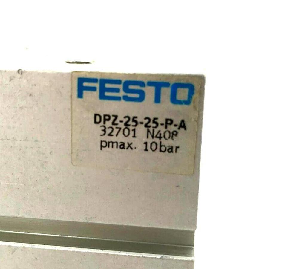 New Festo DPZ-25-25-P-A Dual-Piston Rod Cylinder 25mm Stroke, 25mm Diameter