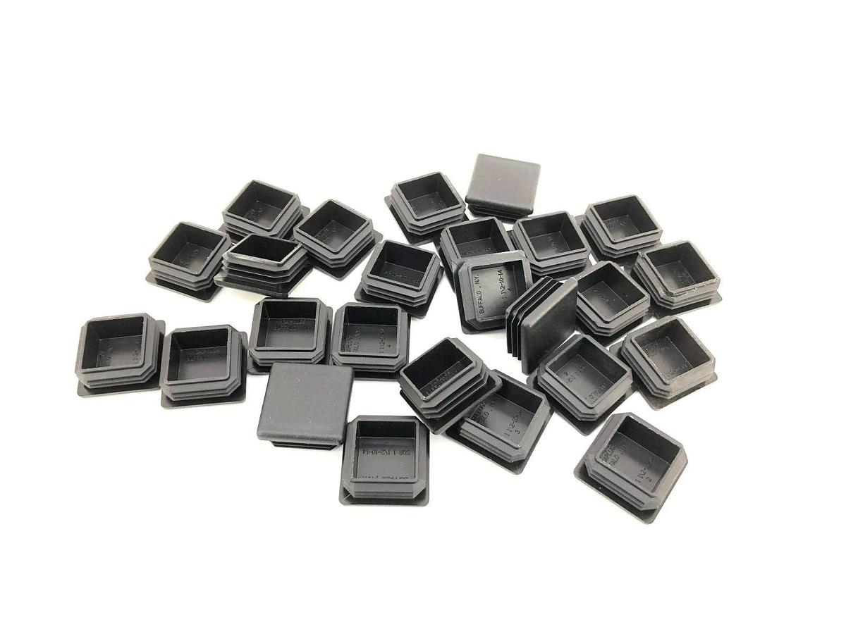 Lot of 25 New Vestil 45XC41 End Caps, 1 in 1-.2 H 1-1/2 L