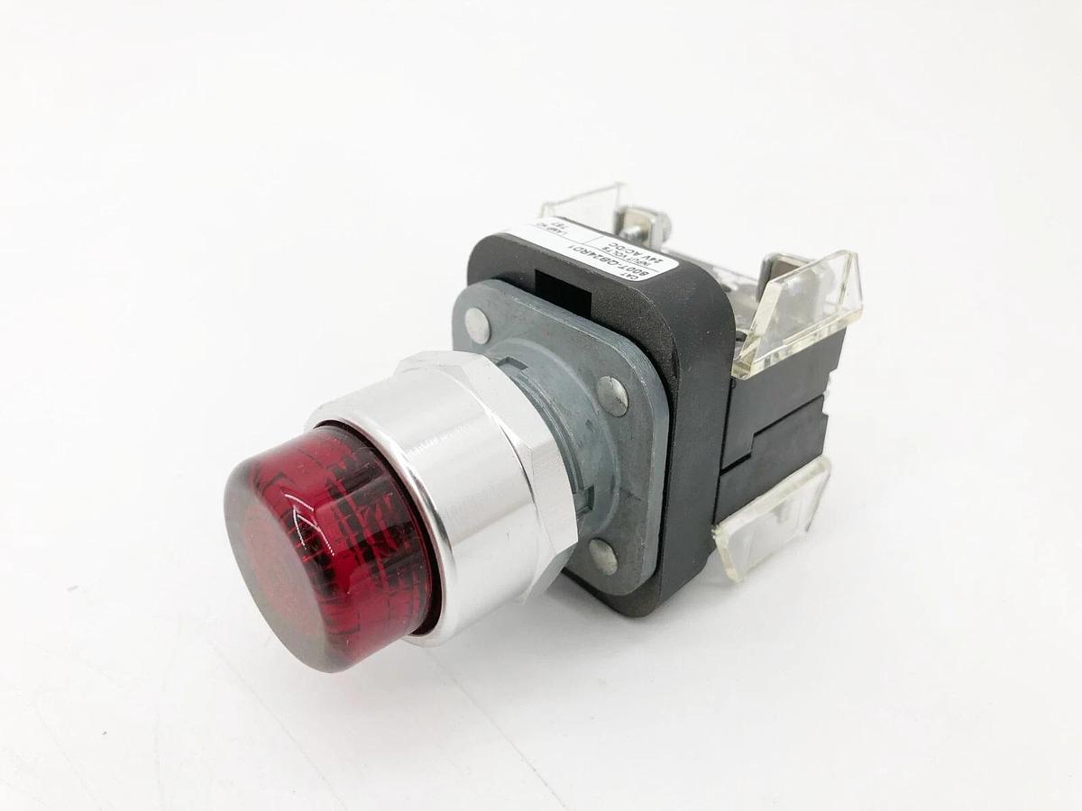 New Allen-Bradley 800T-QB24RD1 Ser. T Illuminated Pushbutton Red 24VAC/DC