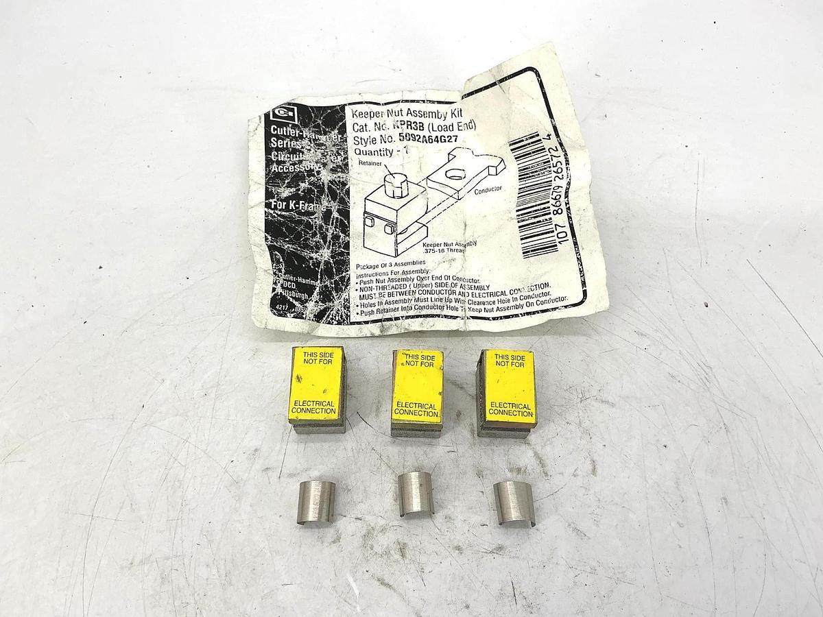 New Cutler-Hammer KRP3B Ser C Keeper Nut Assembly Kit for K-Frame 509A64G27