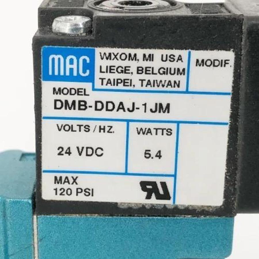 Used MAC Valves 411A-C0A-DM-DDAJ-1JM Solenoid Valve 24VDC 5.4W 120psi