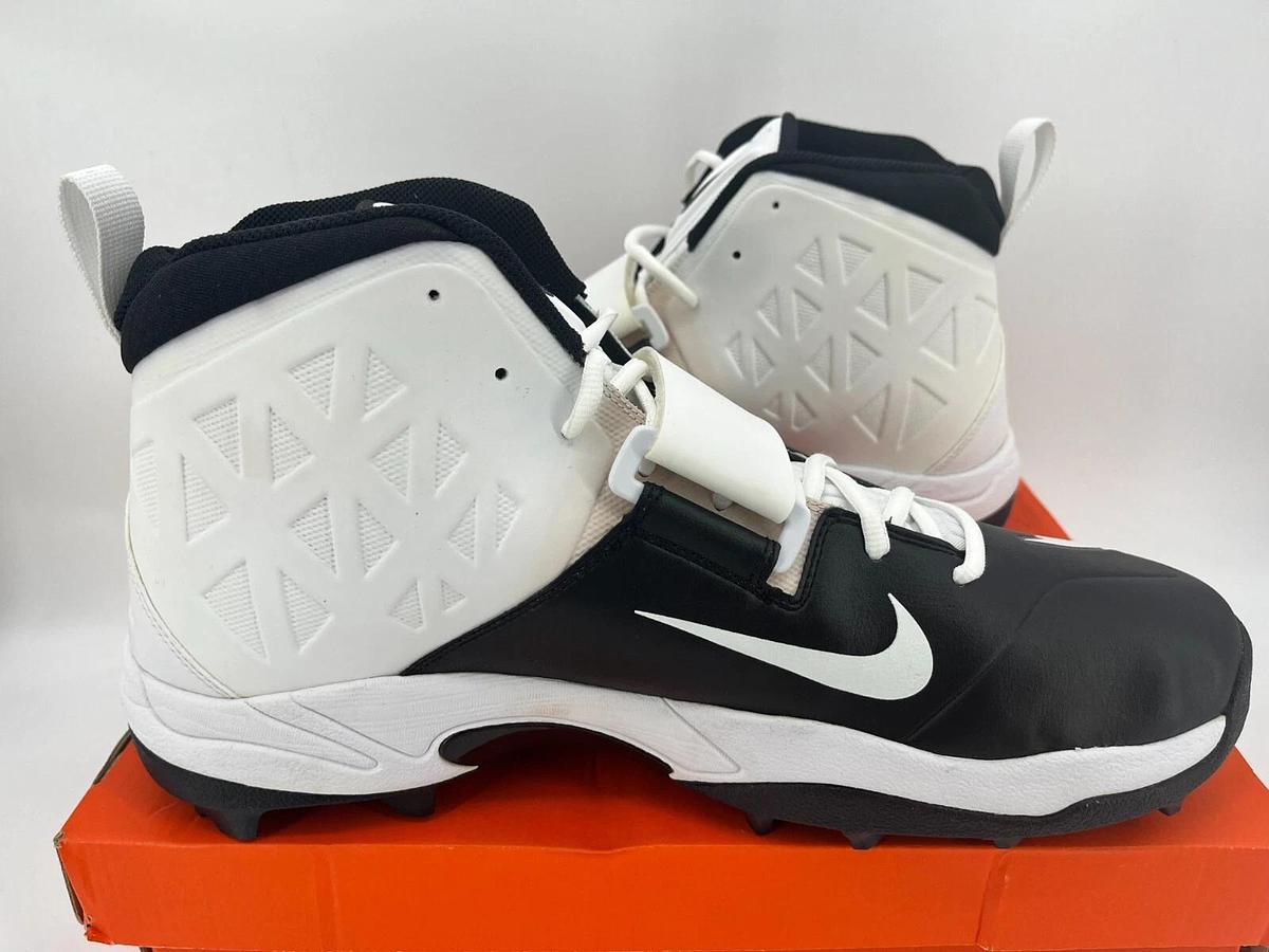 Nike Zoom Code ELT Stove Shark Black/White Size 16 Football Cleats