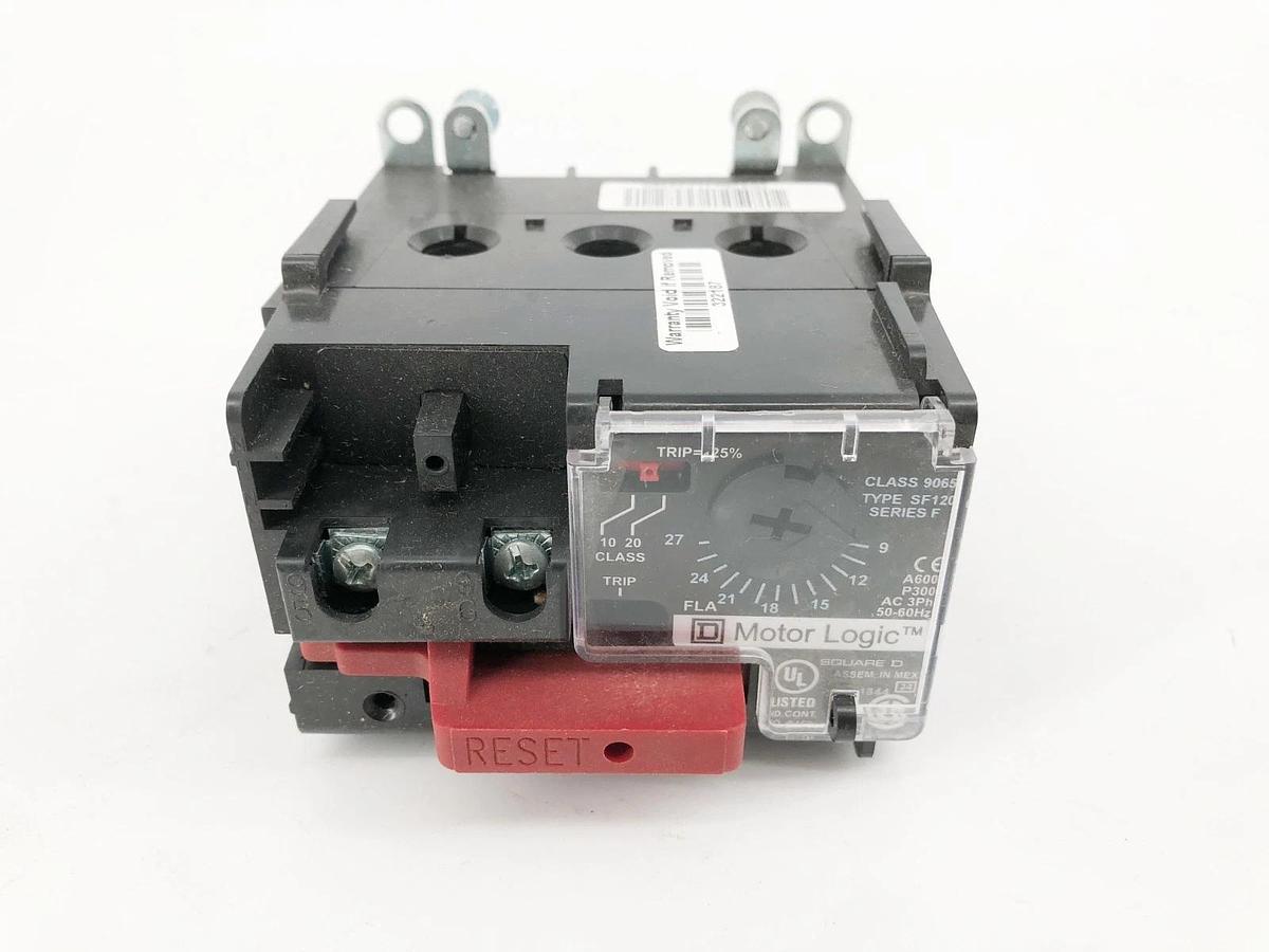 New Square D 9065SF120 Motor Logic Overload Relay 9-27A 600VAC Ser. F