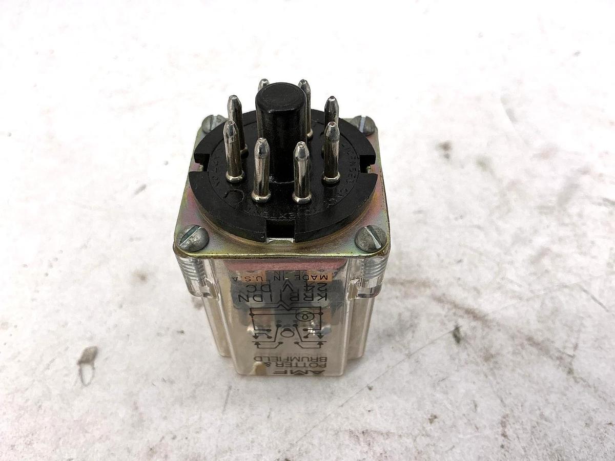 Used Lot of 3 Potter & Brumfield KRP-11DN-24 Relay 24VDC 8-Pin 10A 240VAC
