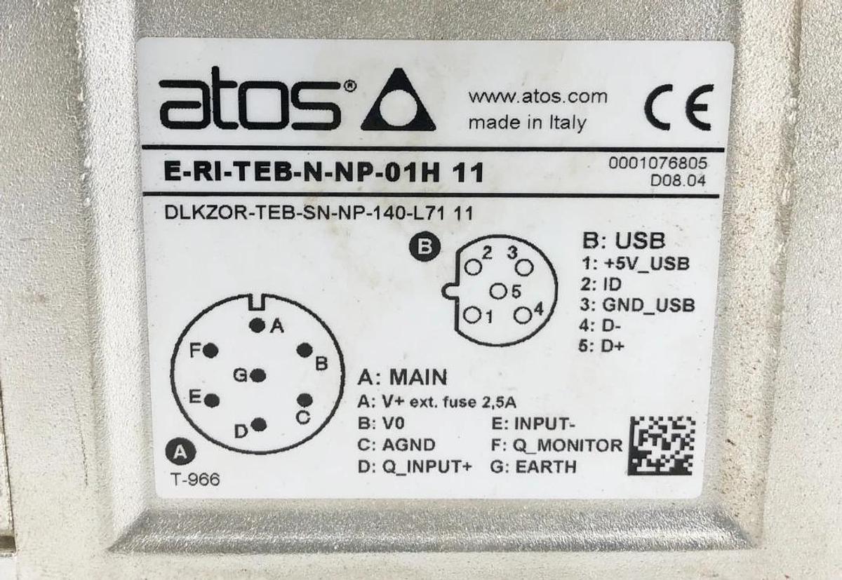 New Atos E-RI-TEB-N-NP-01H 11 Servo Valve DLKZOR-TEB-SN-NP-140-L71 11