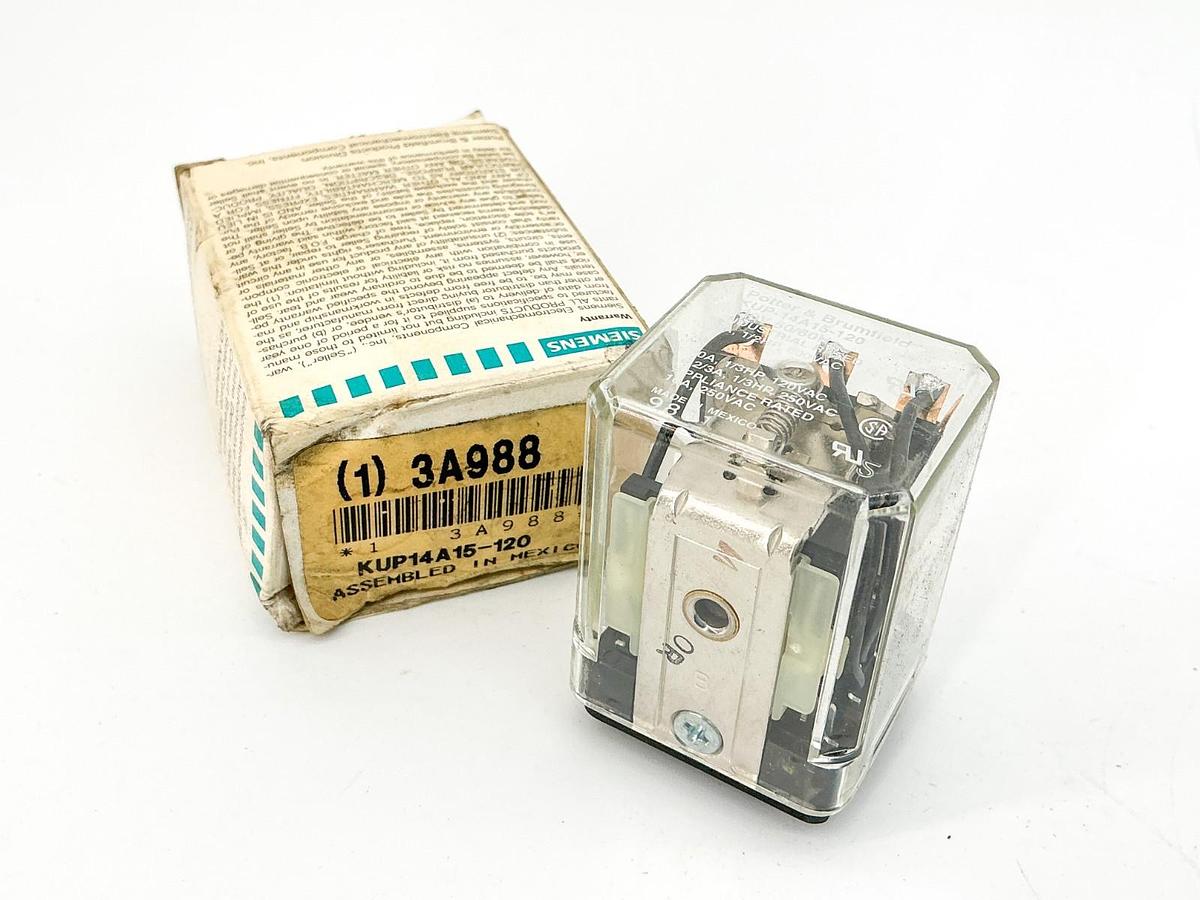 New Simens Potter & Brumfield KUP14A15-120 Relay 120V 3A 3A988