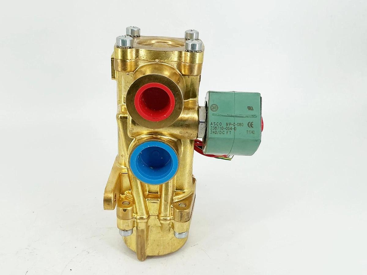 New Asco 8344G076 240VDC 4 Way Solenoid Valve 10-125PSI 11.6W 3/4"Pipe -No Box
