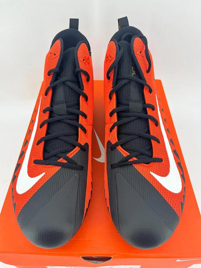 Nike Alpha Menace Pro Mid TD WD Blk/Orange S.16 OSU Beavers Sample Promo Cleats