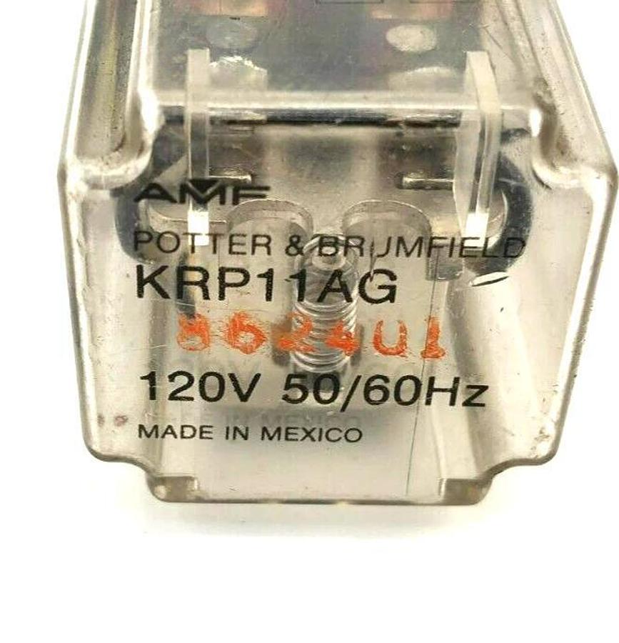 Lot of 7 Potter & Brumfield Relays KUMP-14A18, KAP11AG, KRPA-11DN-24, KRP11AG