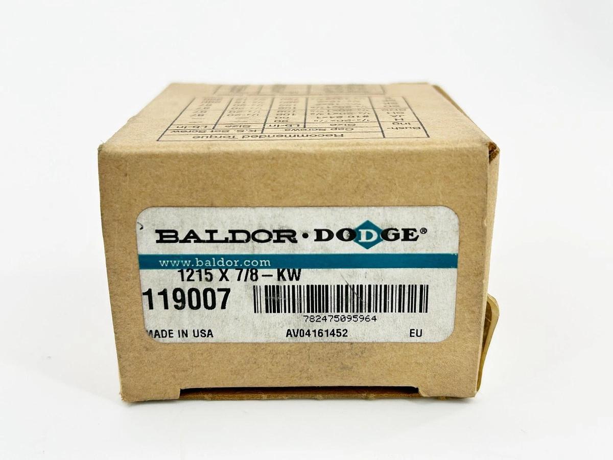 New Baldor Dodge 119007 Bushing 1215 X 7/8"-KW