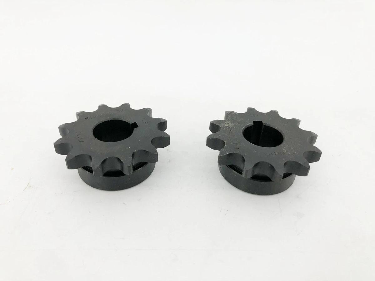 Lot of 2 New US Tsubaki 40B12F-3/4 Sprockets 12 Teeth 3/4" Bore 1L110