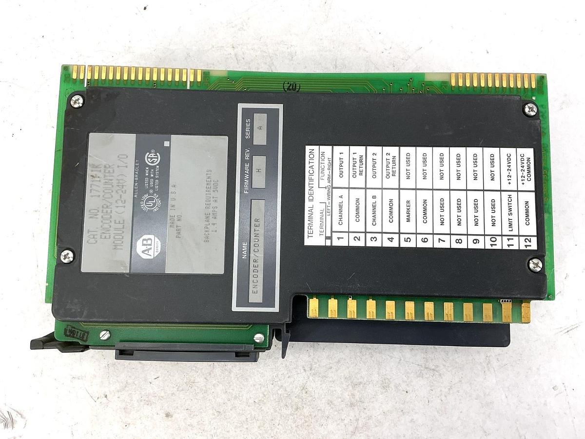 Used Allen Bradley 1771-IK Ser A Encoder / Counter Module I/O 1.4A 12-24V