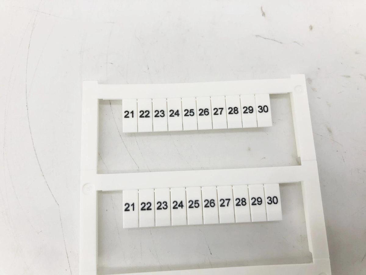 Box of 5 New Allen-Bradley 1492-MS5XH21-30 Ser. A Horizontal Marker Cards
