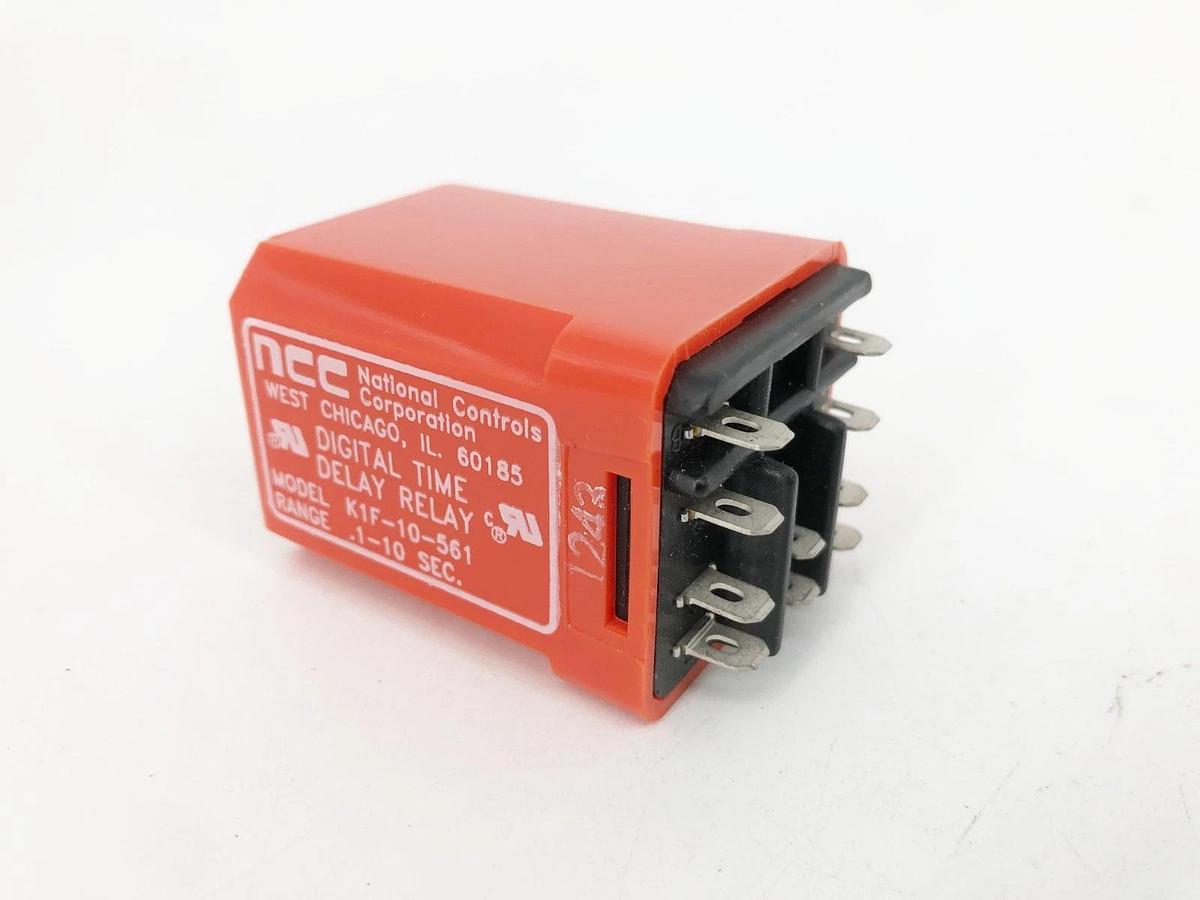 New NCC K1F-10-561 Time Delay Relay 0.1-10 Sec. 120VAC K1F-00010-561