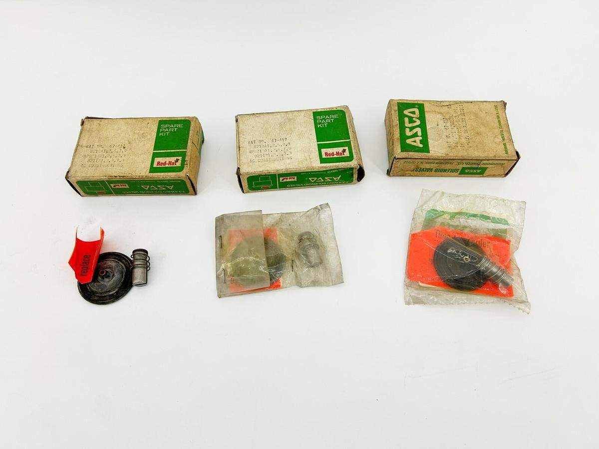 Lot of 3 New Asco 67-417 Solenoid Valve Spare Parts Kits