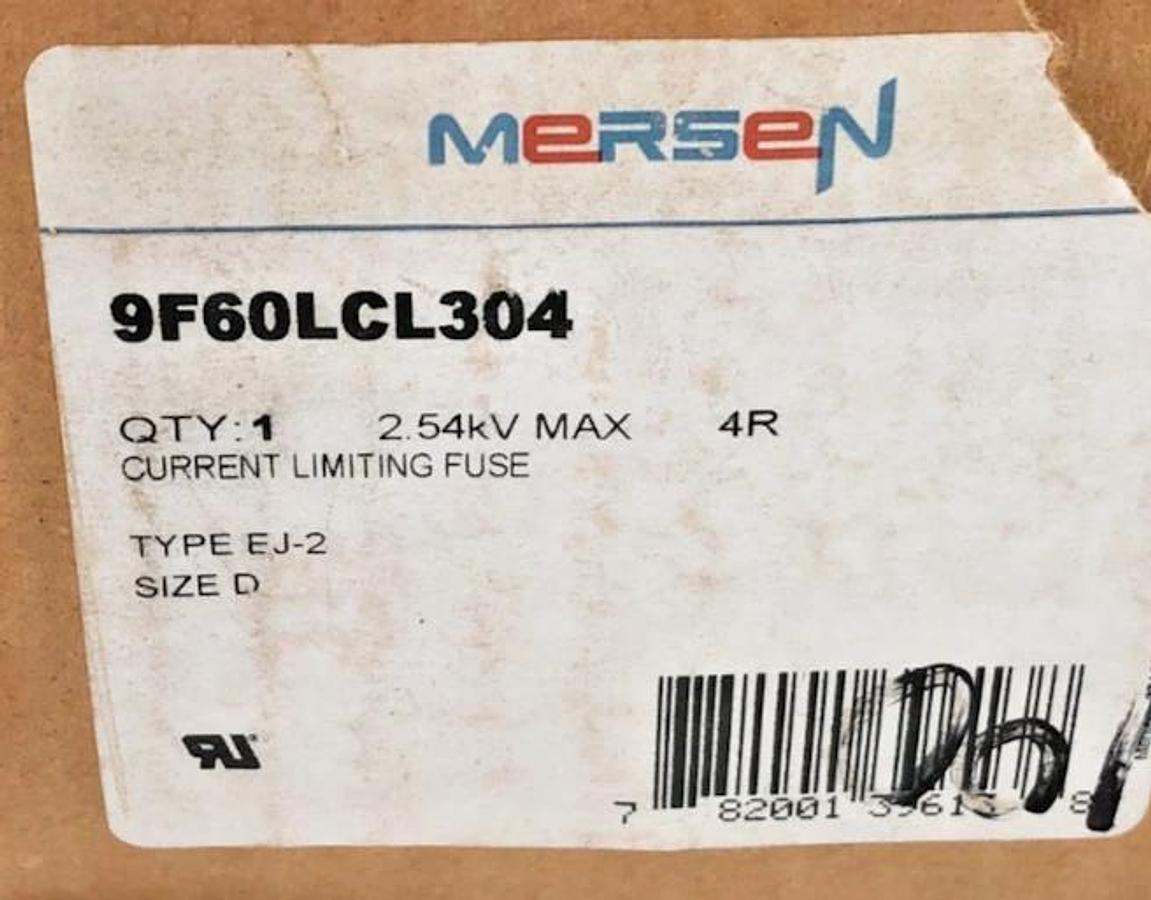 New Mersen 9F60LCL304 Fuse 2.54KV 4R Type EJ-2 Size D
