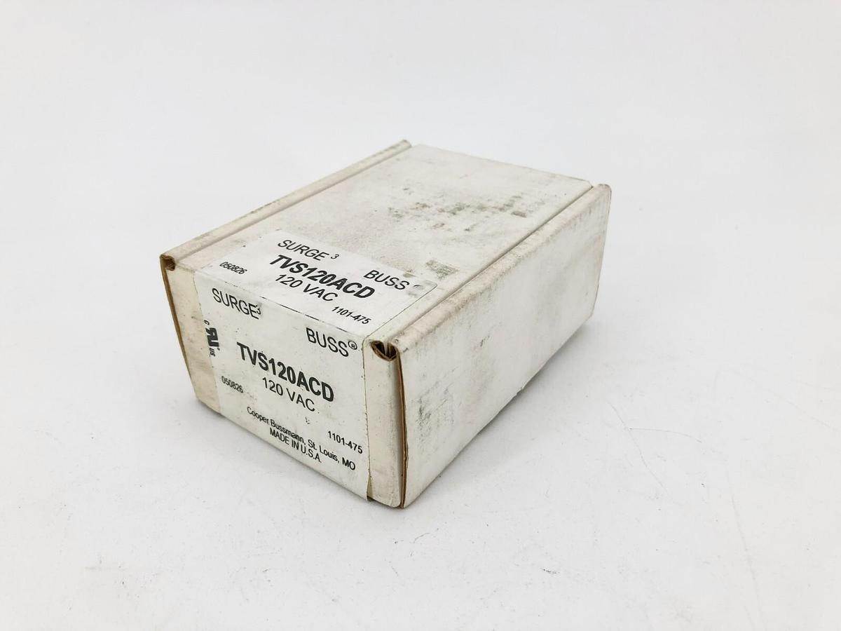 New Bussmann TVS120ACD Surge Suppressor 120VAC - Sealed Box