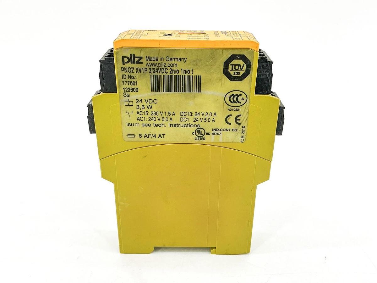Used Pilz PNOZXV1P Safety Relay 24VDC 3.5W PNOZ XV1P 3/24VDC 2N/O 1N/O T 777601