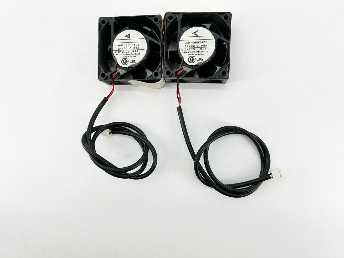 New Lot of 2 MMF-06D24DS Cooling Fan 24VDC 0.09A