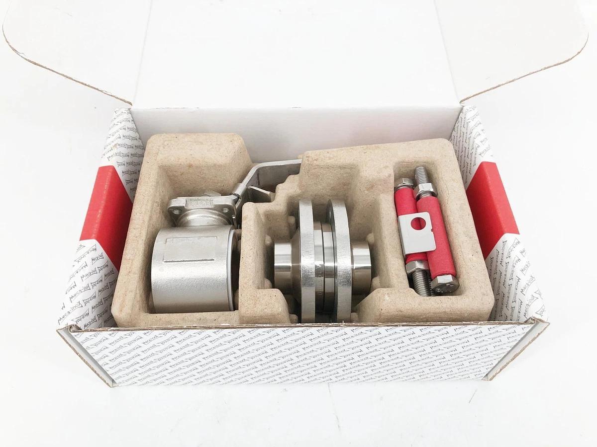 New Meca-Inox PZ4LBWNI925A5FN 3-Piece Ball Valve 316L