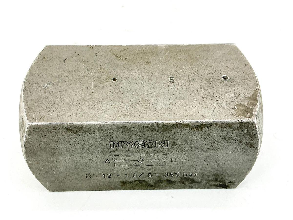 Used Hycon RV12-1.0/5-350 Check Valve 350Bar