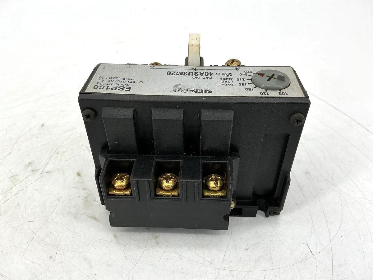 Used Siemens 48ASU3M20 Ser C Overload Relay Solid State 3PH 50/60HZ 100-270FLA