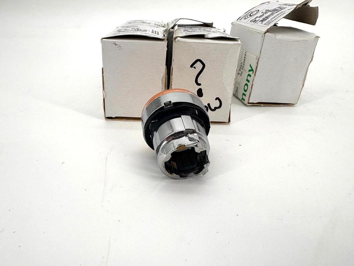 Lot of 5 New Schneider Electric ZB4BW353 Push Button Heads Orange LED 22mm