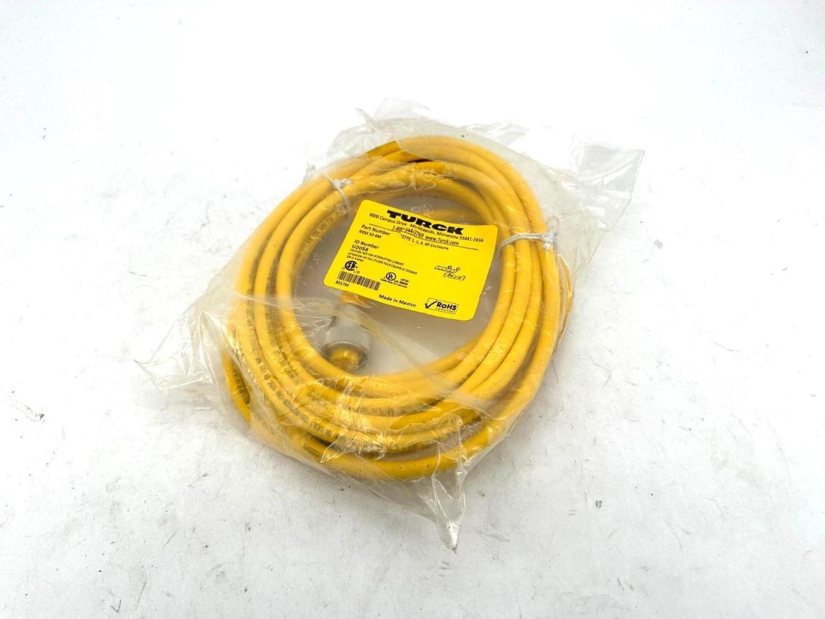 New Turck RKM-50-6M Single End Cable U2058 Female Connector 7/8" Minifast