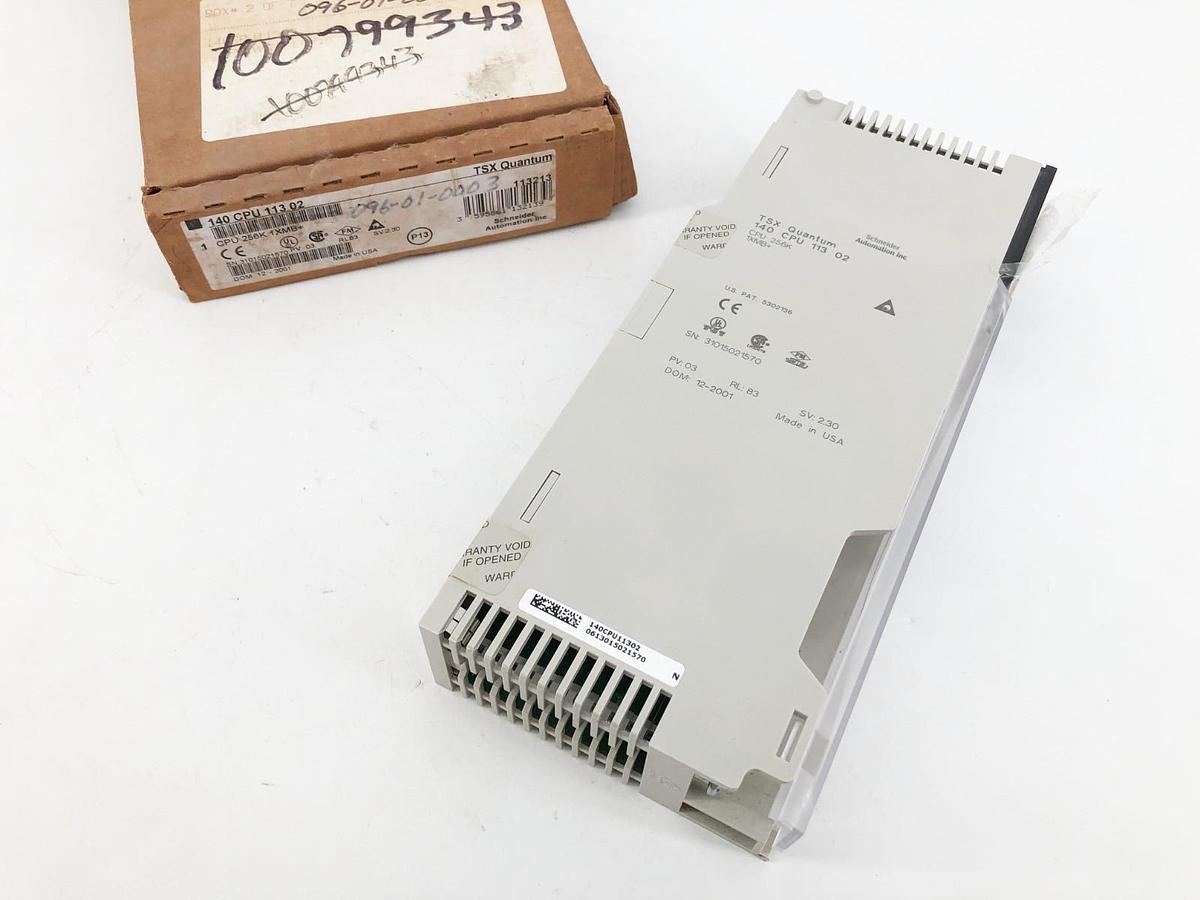 New Schneider Automation 140CPU11302 Modicon Controller Board CPU 256K 1XMB+