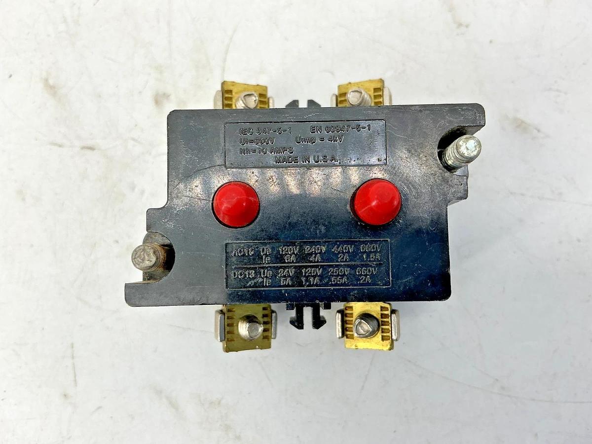 Lot of 2 New Cutler-Hammer 10250T3 Ser C1 Contact Block 2NC 10A 690V 10250T