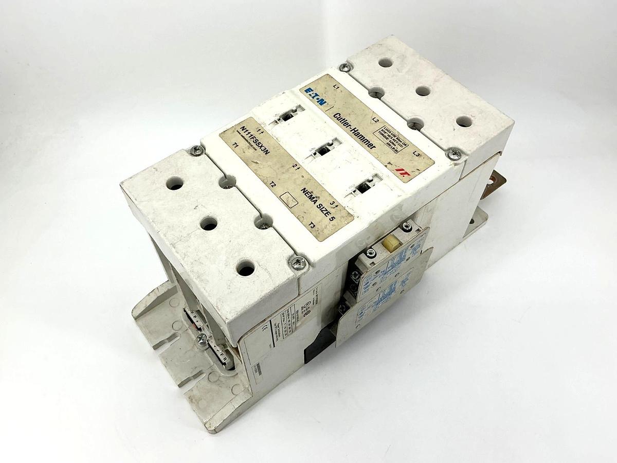 Used Eaton Cutler-Hammer N111FS5X3N Contactor Non-Reversing 3P 270A 600VAC Coil 24VDC