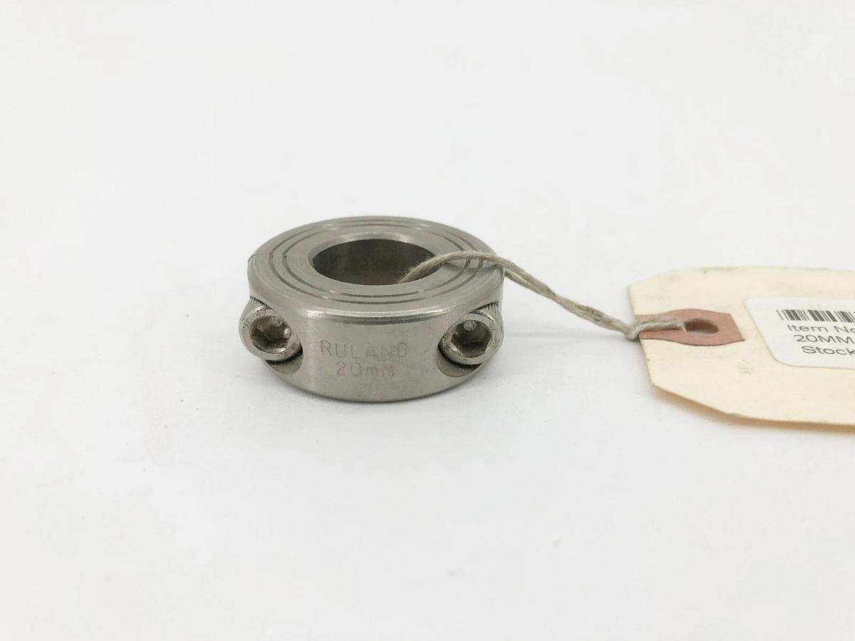 New Climax MSP-20-SS Two-Piece Split Clamp Collar Stainless Steel 20mm ID