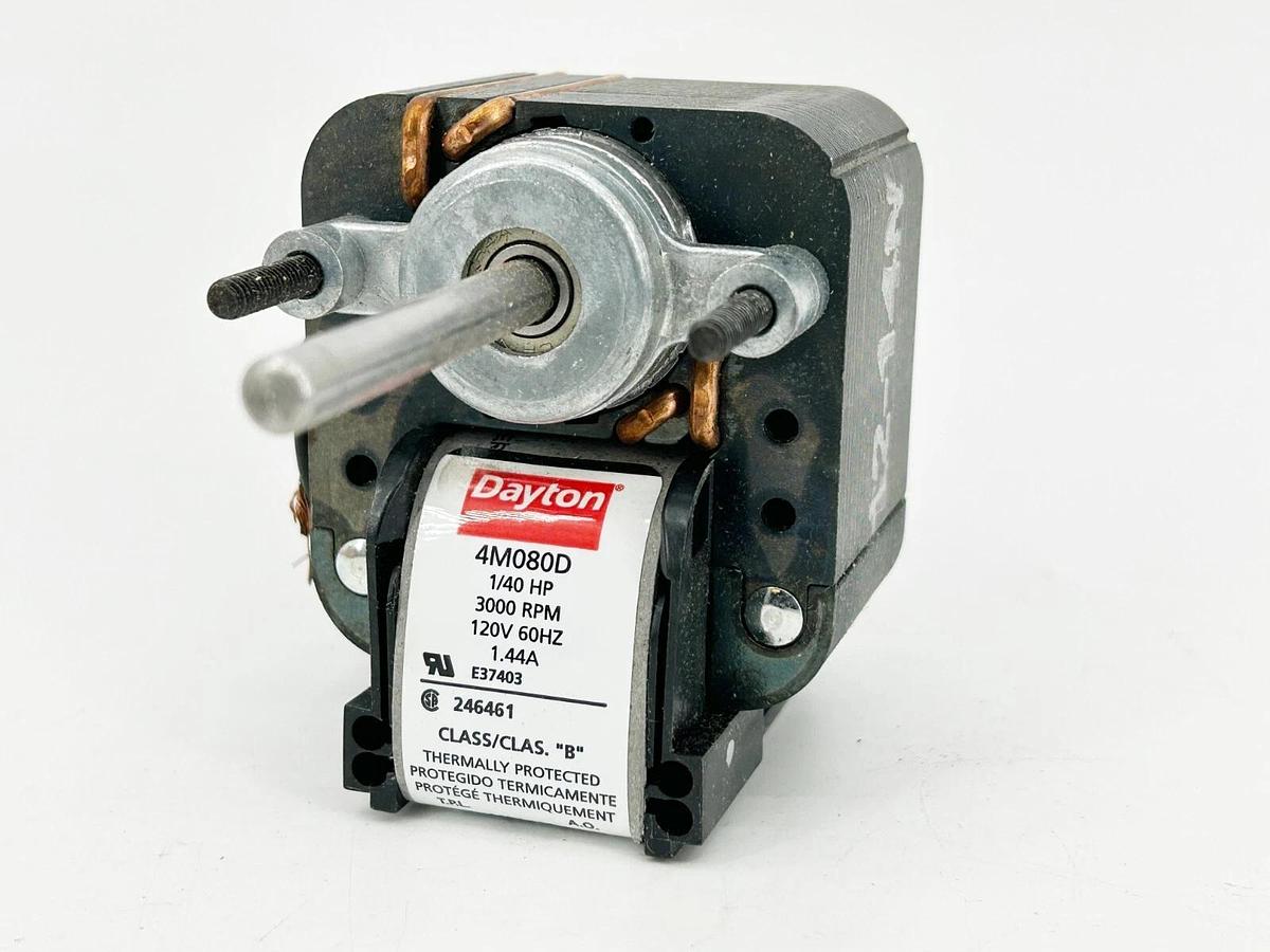 Dayton 4M080D Fan and Blower Motor 1/40HP 3000RPM 120Vac 60Hz 1:44AMP