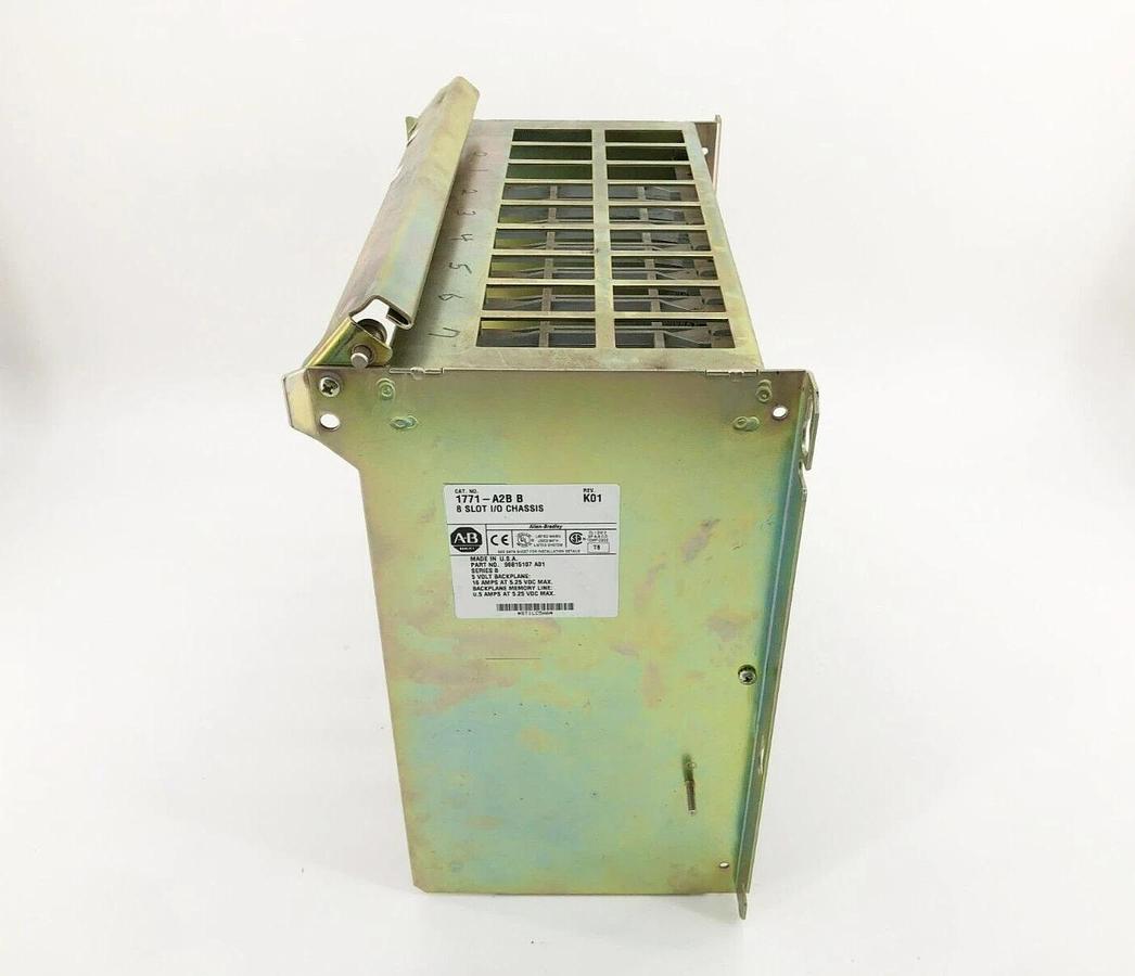 Used Allen Bradley 1771-A2B Ser. B 8-Slot I/O Chassis Rev. K01 96815107