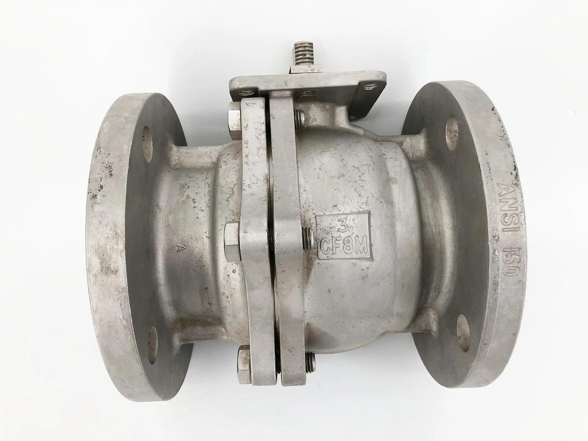 New Inline Industries Stainless Steel Ball Valve 3" CF8M ANSI 150 - No Box